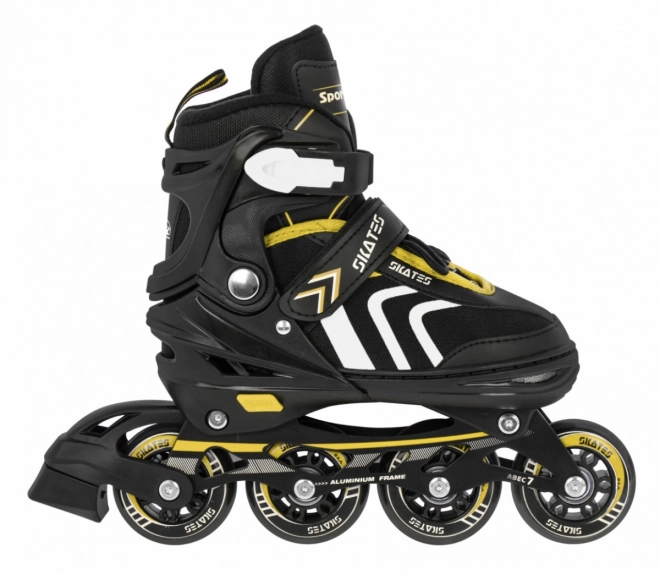 4-in-1 Skates Inline and Ice Skates for Kids Size 34-38 Yellow