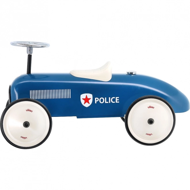 Vilac vintage metal police ride-on car