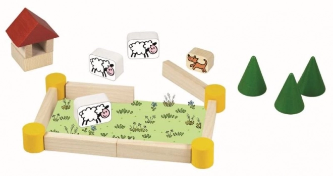 Farm Wooden Building Blocks Set