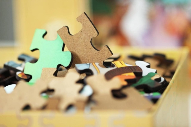 Wooden Puzzle Happy Seals