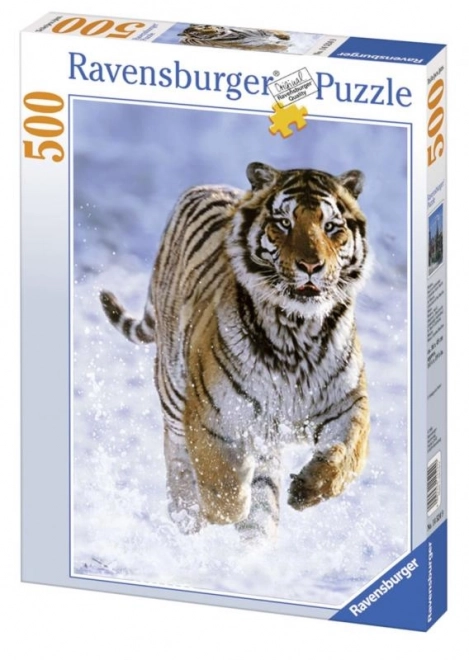 Tiger In The Snow Puzzle 500 Pieces