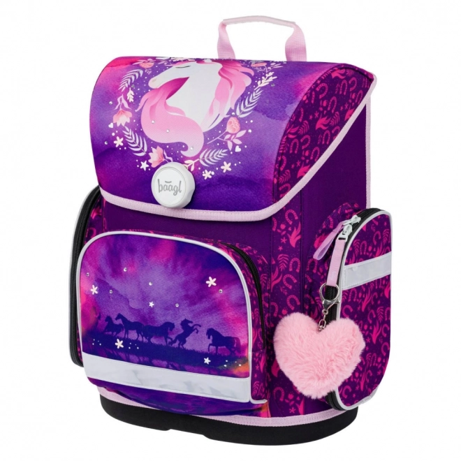 Baagl Ergo School Set with Horse Design