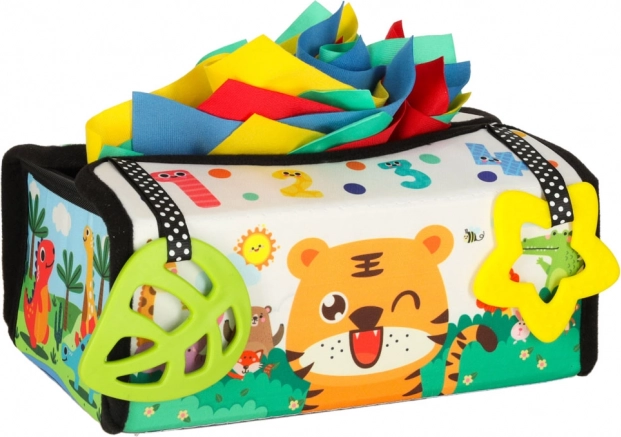 Sensory Montessori Toy with Handkerchiefs and Mat 2 in 1