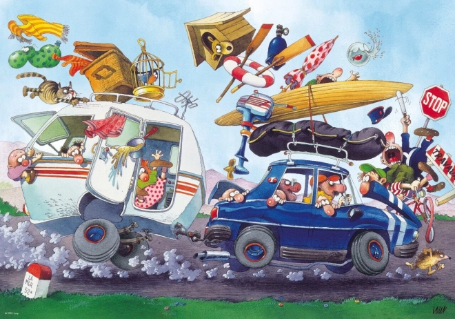 Heye Puzzle Cartoon Classics: Vacation Departure 500 Pieces