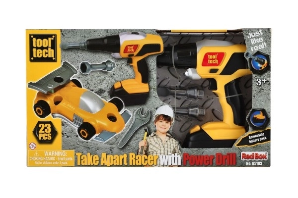 Racing Car Assembly Set with Electric Screwdriver