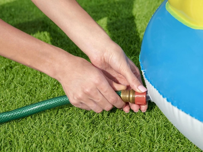 Inflatable Rainbow Playground with Slide for Garden