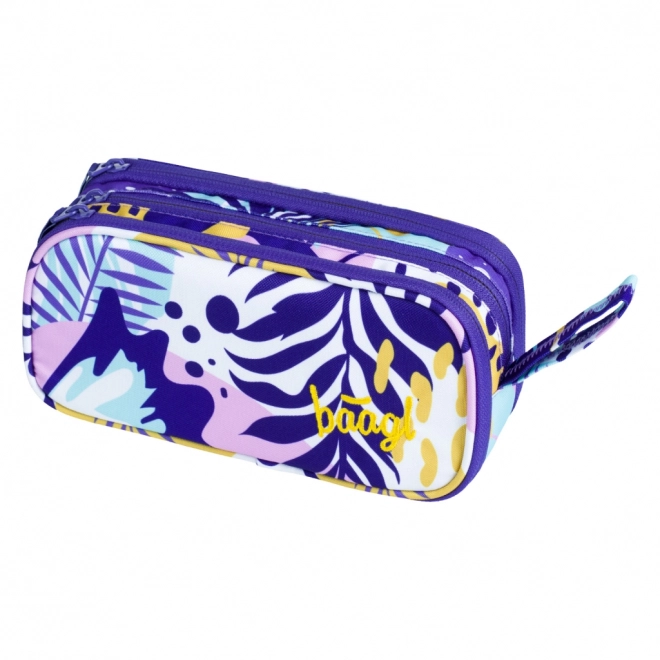 Baagl student pencil case violet