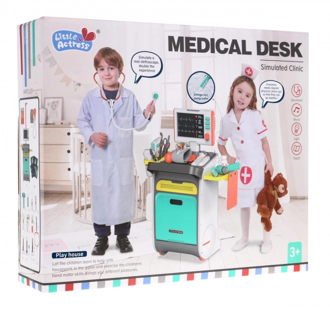 Interactive Medical Trolley For Kids 3+ With X-Ray And EKG Features