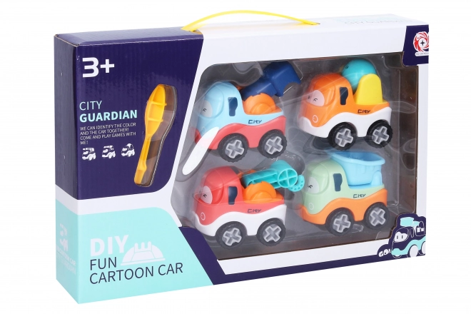 Construction Screw Cars Set