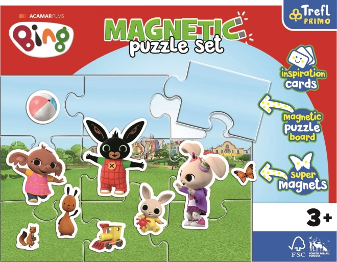 Magnetic Puzzle Set Fun World of The Rabbit Bing