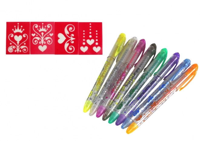 Glitter Tattoo Pen Set for Kids