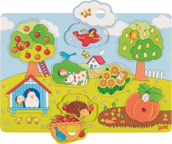 Wooden Garden Insert Puzzle