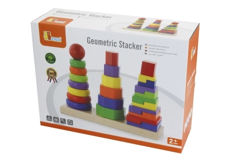 Wooden Stacking Pyramid Toy