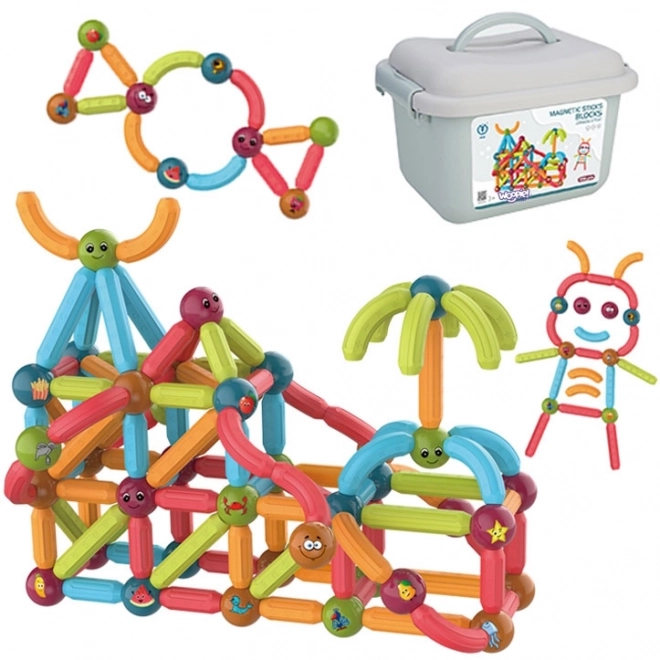 WOOPIE Magnetic Educational Building Set 128 pcs