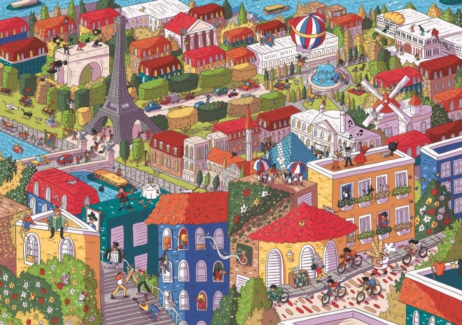 Trefl Puzzle Eye-Spy Sneaky Peekers: Paris 1000 Pieces