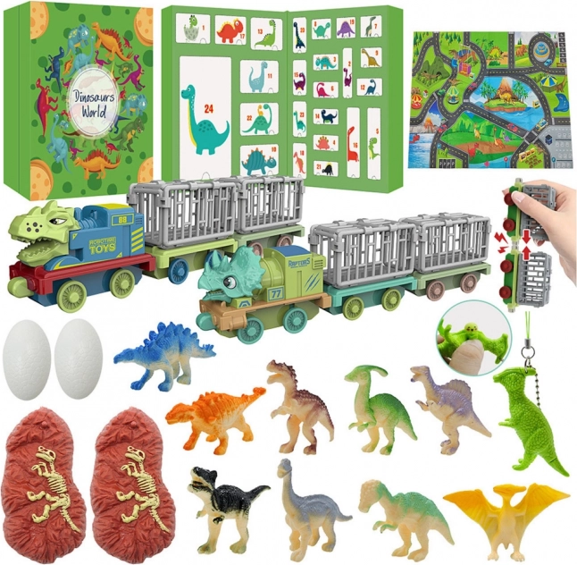 Adventskalender til børn – Dinosaurer og legetøj