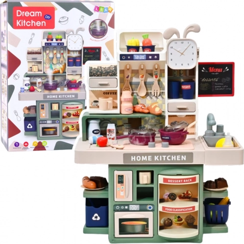 Cuisine pour enfants avec vapeur, lumières et sons – 33 accessoires