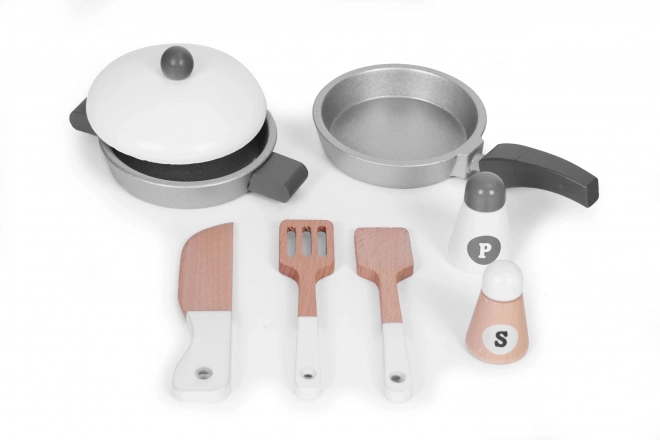 Children's Wooden Kitchen Set with Accessories by ECOTOYS