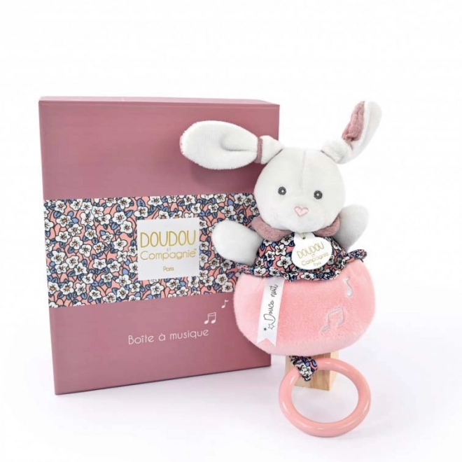 Musical Plush Bunny Gift Set - Pink