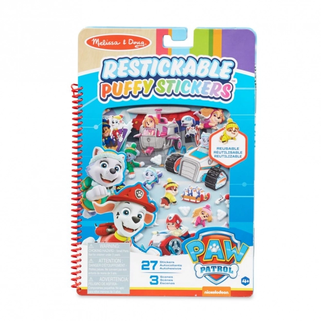 Paw Patrol Reusable Puffy Stickers - Arctic Adventure