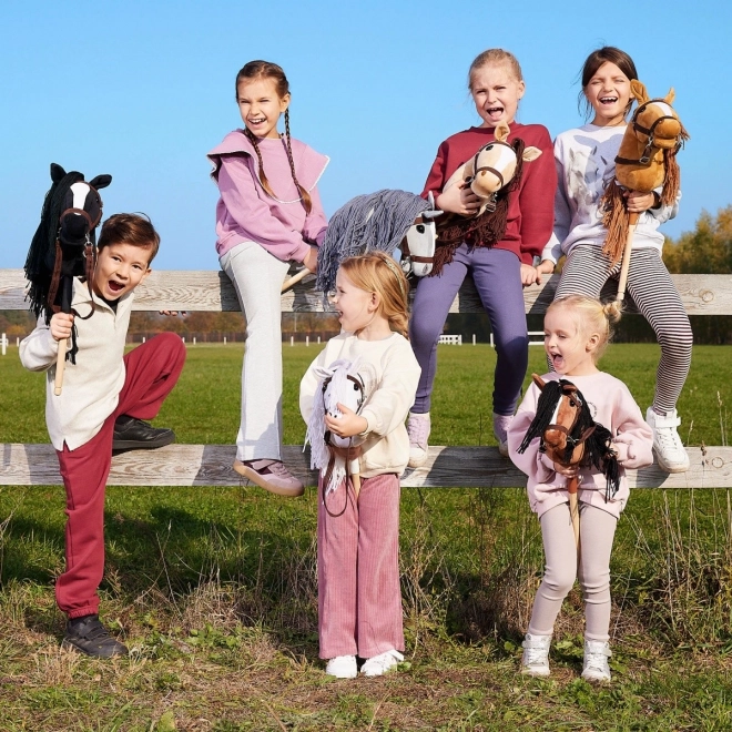 Hobby Horse Stick from HOPPIHORSE Sport Edition in White Leopard Color