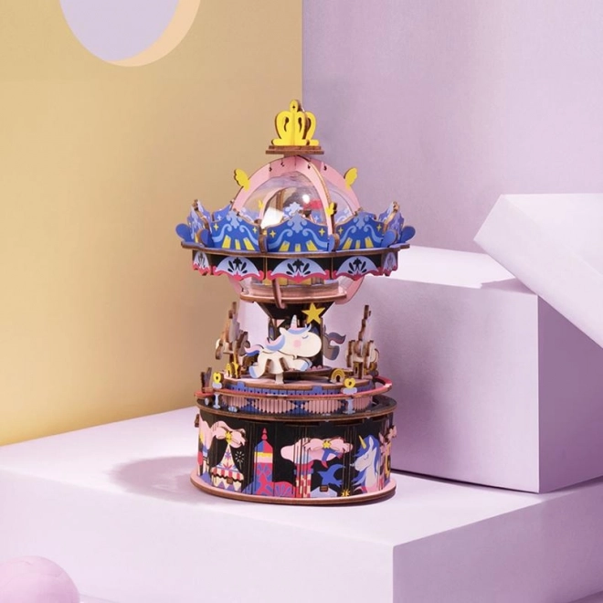 Merry-Go-Round Music Box 3D Puzzle