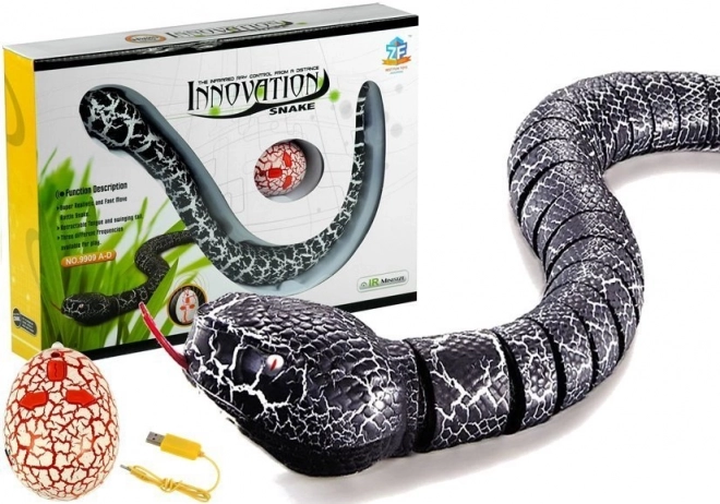 Remote Controlled Black Snake Toy