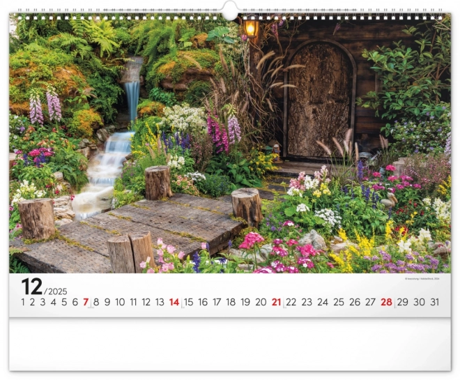 Garden Wall Calendar 2025