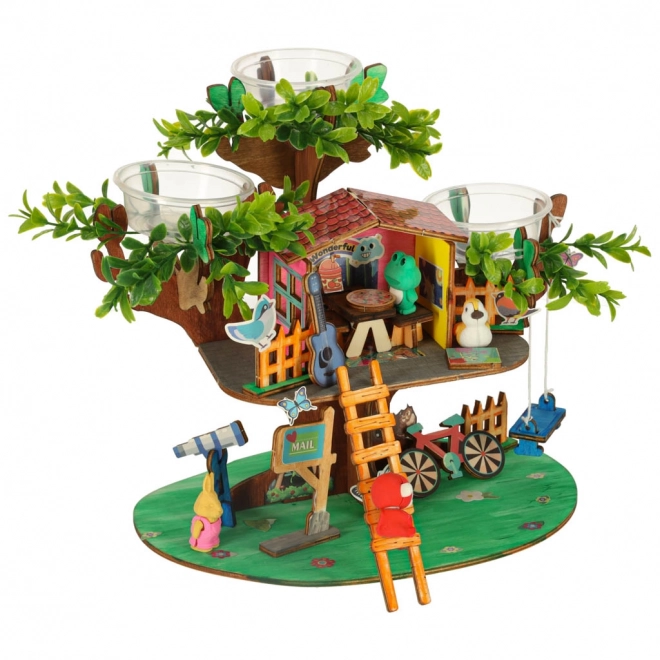 Creative Treehouse Building Set with Accessories