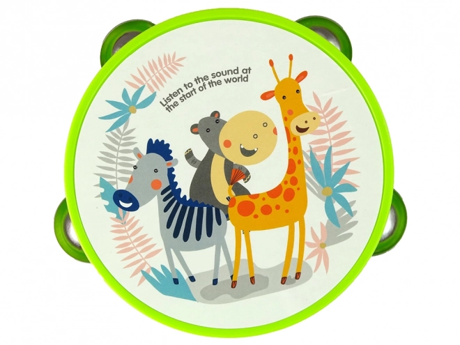 Musical Animal Tambourine for Kids