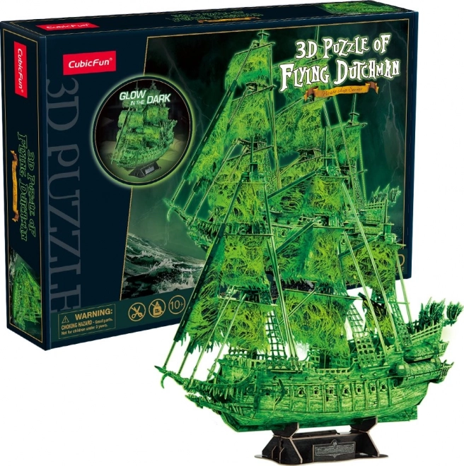 CubicFun 3D Puzzle The Flying Dutchman Ship (Glow in the Dark)