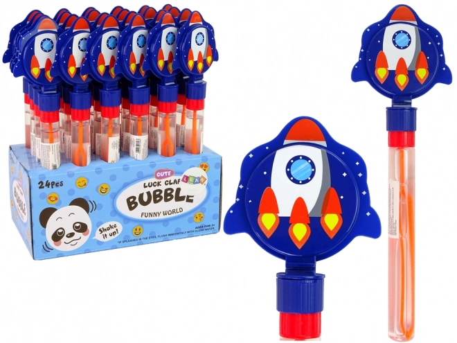 Soap Bubbles Rocket Blue 30 cm