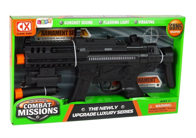 Large Toy Machine Gun with Lights and Sound Effects