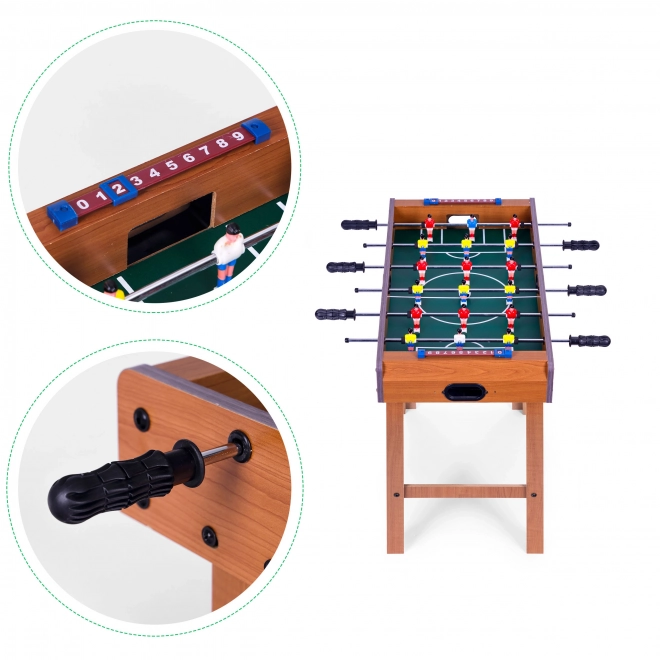 wooden tabletop foosball game ecotoys