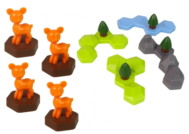 Educational Puzzle Game Forest Animals