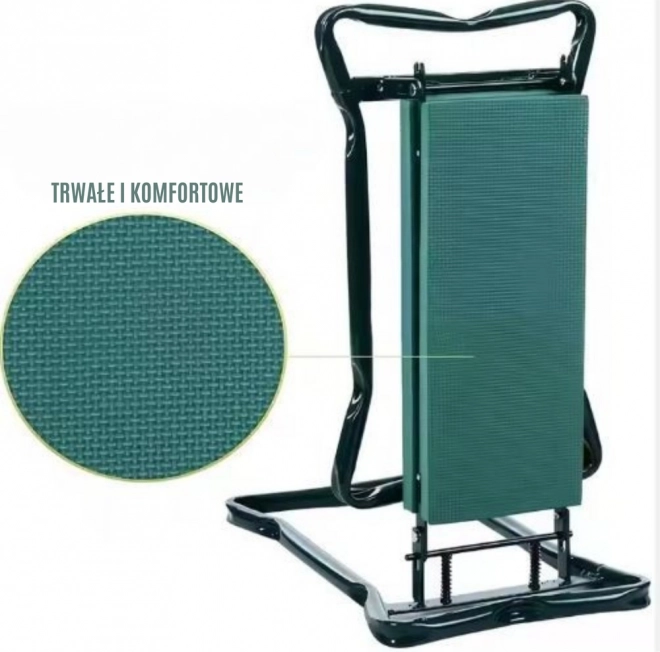 Klappbarer Gartenkniekissen und Sitzhocker 3in1 mit Organizer