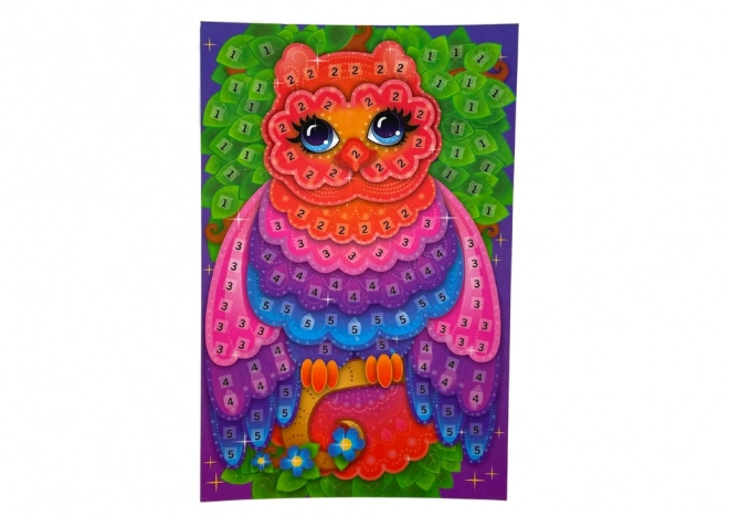 Colorful Mosaic DIY Craft Set Owl