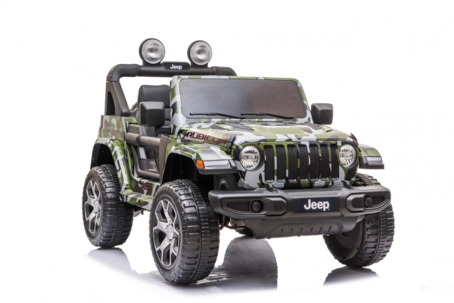 Electric Ride-On Jeep Wrangler Rubicon Camouflage