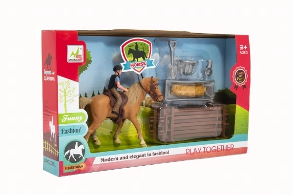 Jockey with Horse Playset