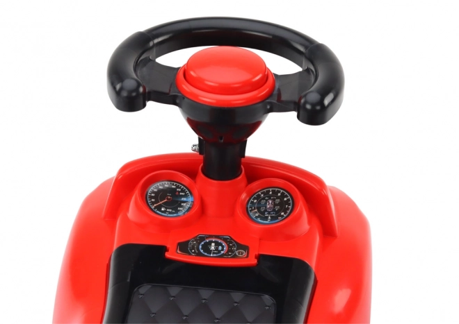 Ride-on Toy Car with Horn and Storage Compartment Red