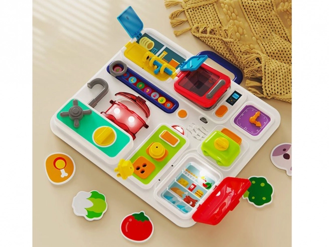 Montessori Sound and Light Activity Board Kitchen