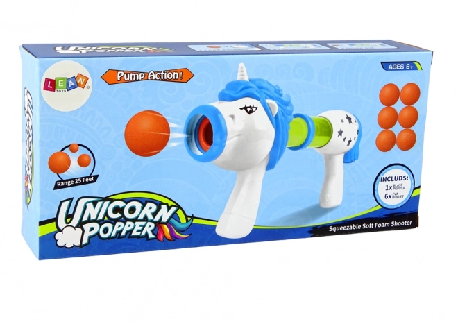 Unicorn Soft Bullet Launcher Gun Blue