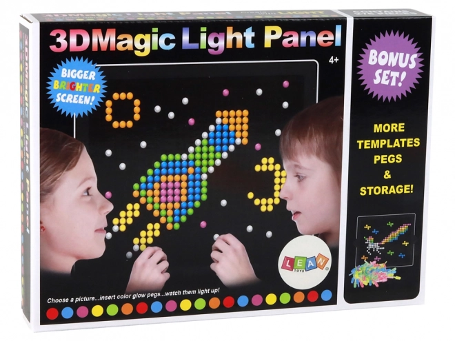 Magic 3D Light Panel Puzzle