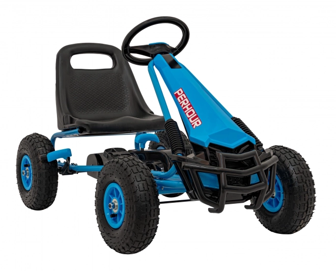 Pedal Go-Kart with Air Wheels for Kids in Blue