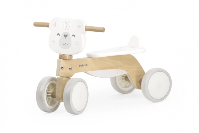 Wooden Polar Bear Ride-On Toy