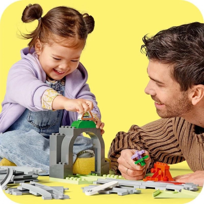 Duplo vasúti alagút és sínkészlet bővítőkészlet