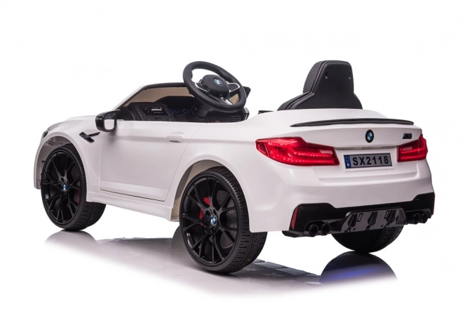 BMW M5 White Battery Operated Vehicle