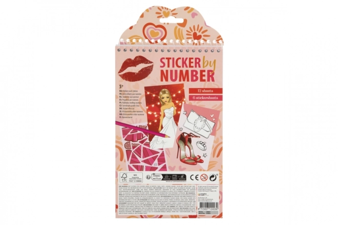 Sticker Painting by Numbers for Girls