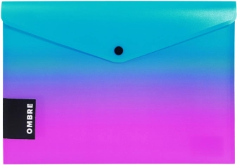 Pochette à pression A5 ombré rose