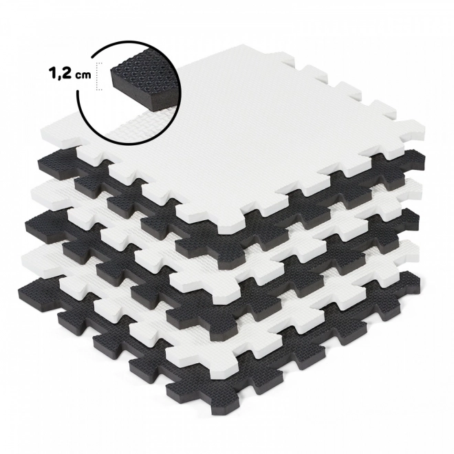 Kinderkraft Black and White Foam Play Mat